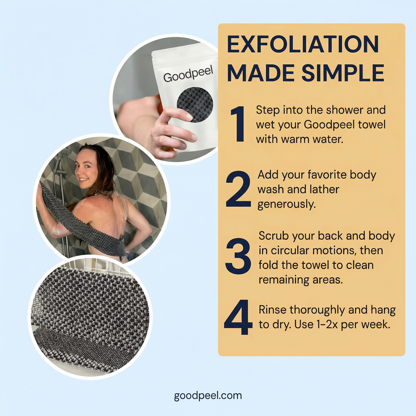 Korean Exfoliating Towel